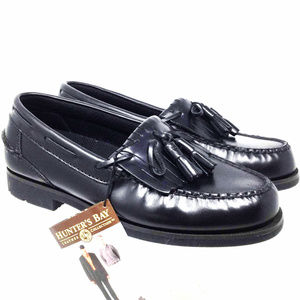 Hunters Bay Men's Shoes Sz Us 7 Black Loafers